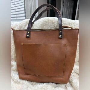 Brown Portland Leather Tote Bag